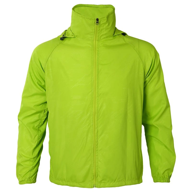 green hiking jacket