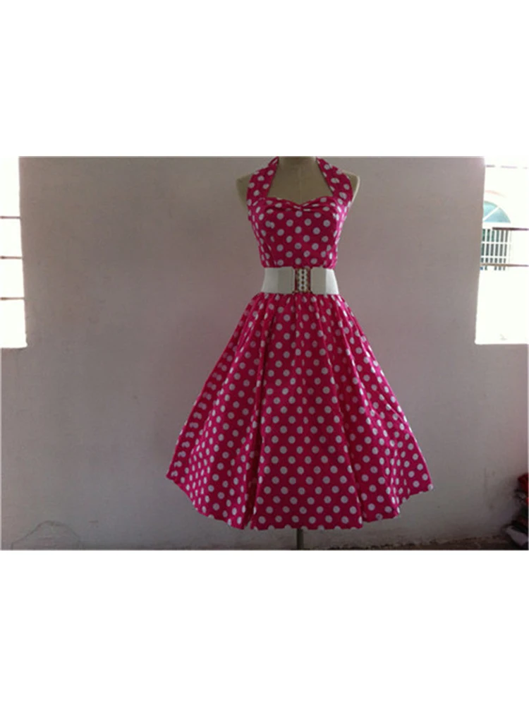 Классическое ретро платье в горошек стиле Одри Хепберн Размеры S M L 6XL|dress vestidos|audrey