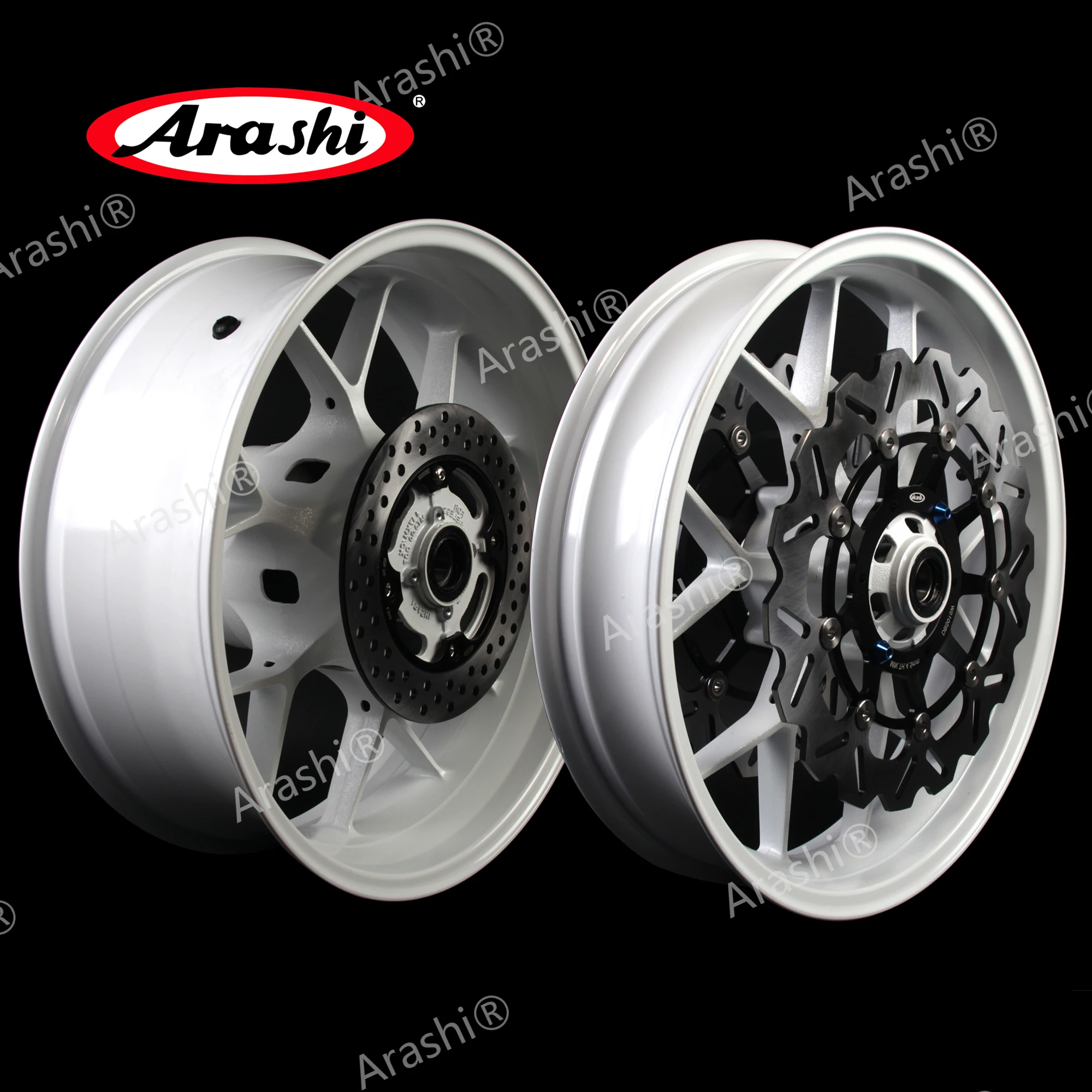 

Arashi Front Rear Wheel Rims Disc Set For HONDA CBR600RR 2007 - 2017 Brake Rotors Disks Wheels Tire CBR600 2008 2009 2010 2011