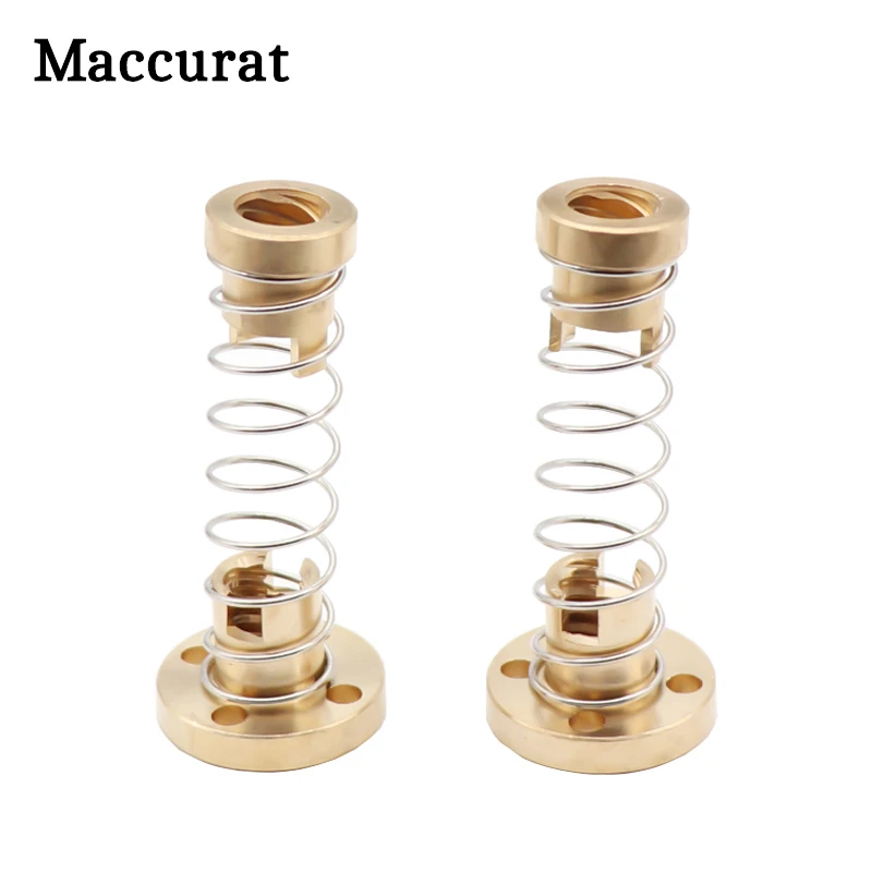 Подпружиненная винтовая гайка Maccuart T8 устраняющая зазор для 8 мм Acme резьбовые