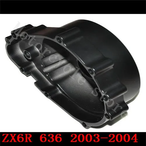 For Kawasaki ZX6R ZX-6R ZX636 636 2003 2004 Motorcycle Engine Stator cover Black left side