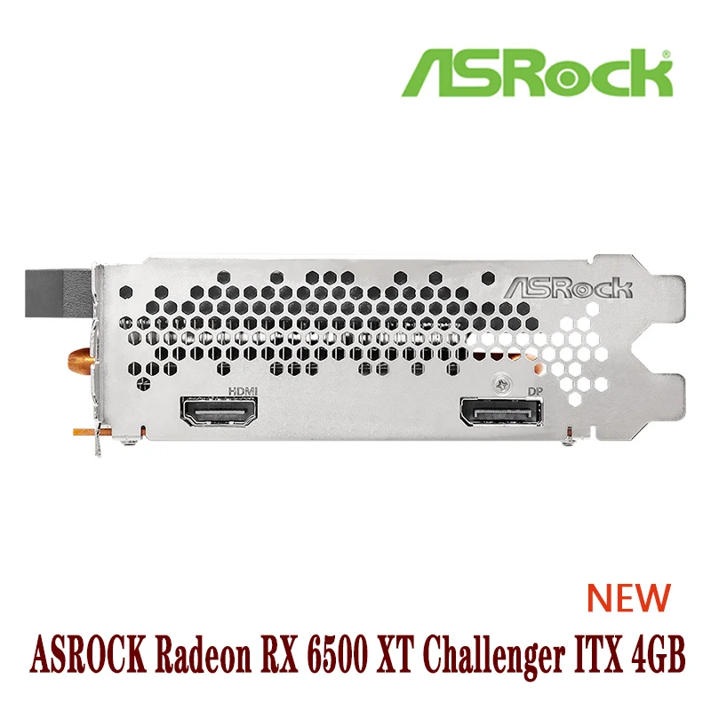 NEW ASROCK Radeon RX 6500 XT Challenger ITX 4GB 6500XT 4G 18000MHz  GDDR6 64-bit  6nm Video Cards GPU Graphic Card DeskTop CPU graphics cards computer