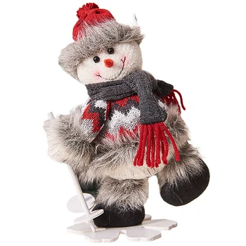 

Christmas Gift Home Decorative Santa Claus Snowman Festival Baubles Pendant Elk Ski Doll Toys Xmas Tree Hanging Ornament Gifts