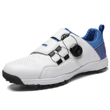 

Men High Quality Golf Shoes Waterproof Golfing Trainers Sneakers Spring Autumn Comfortable Walking Spikes Shoes for Golfers