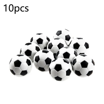 

10Pcs Foosball Novelties Table Soccer Black and White Mini Ball Kit 32mm