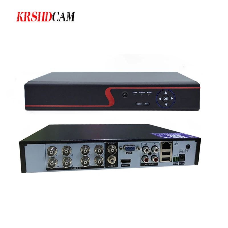 7CH система видеонаблюдения 8CH 4K H.265 DVR 7 шт. 5MP AHD камера s наружная ИК камера ночного видения наружная камера безопасности HDMI комплект видеонаблюдения