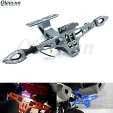 Универсальный CNC алюминиевый мотоциклетный регулируемый угол номерной знак кронштейн для KTM RC8 RC8R 1290 Super Duke R 990 Super Duke 690