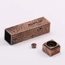 Медное покрытие Писания резной ароматерапия диффузор ладан держатель горелки