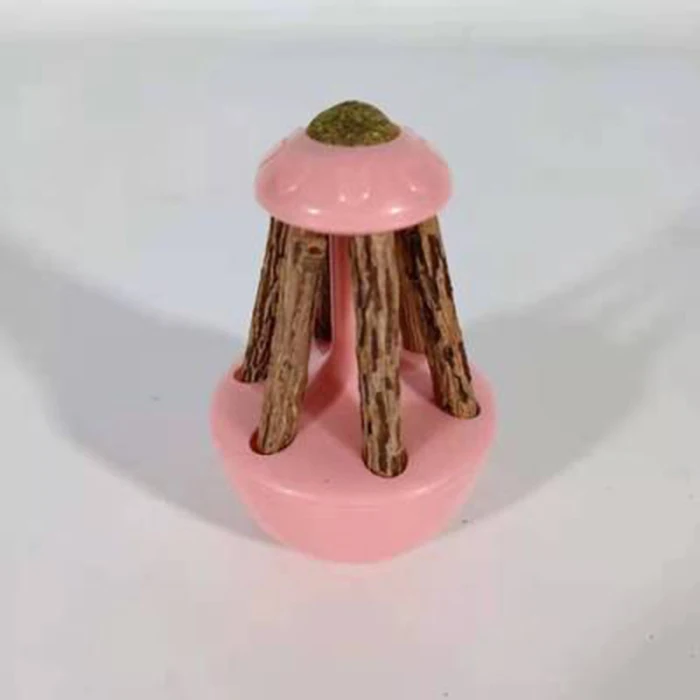 Игрушки для кошек, массажер для кошек с серебряной палкой и Кошачьей Мятой, самоиграющаяся игрушка для котенка, чистящие зубы P666
