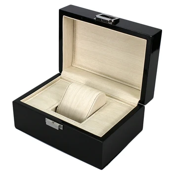 

Fashion Watch Box Wood Watch Box with Pillow Package Case Watch Jewelry Storage Gift Box