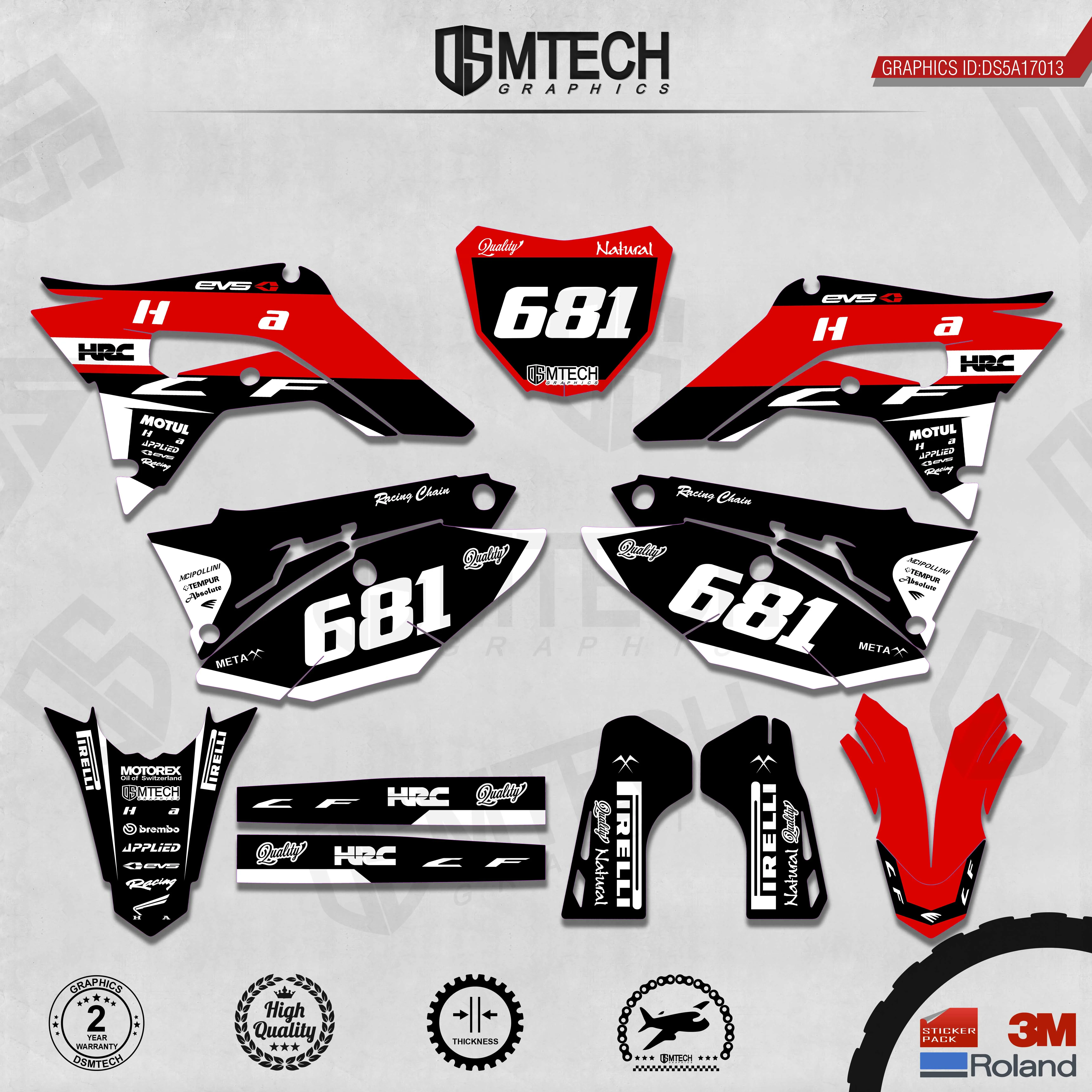 DSMTECH Фотообои наклейки 3M пользовательские для 2018-2020 CRF250R 2017 2018 2019-2020 CRF450R 013 | Наклейки и стикеры -1005001728087691