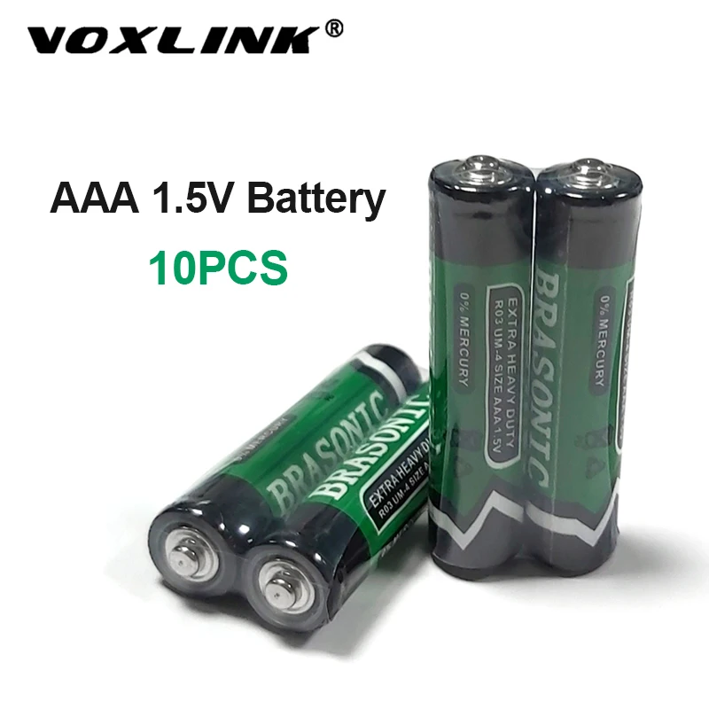 

VOXLINK 10PCS Battery AAA 1.5V LR6 AM3 R03 MN1500 Alkaline Dry Battery Primary Battery For keyboard camera flash razor electric