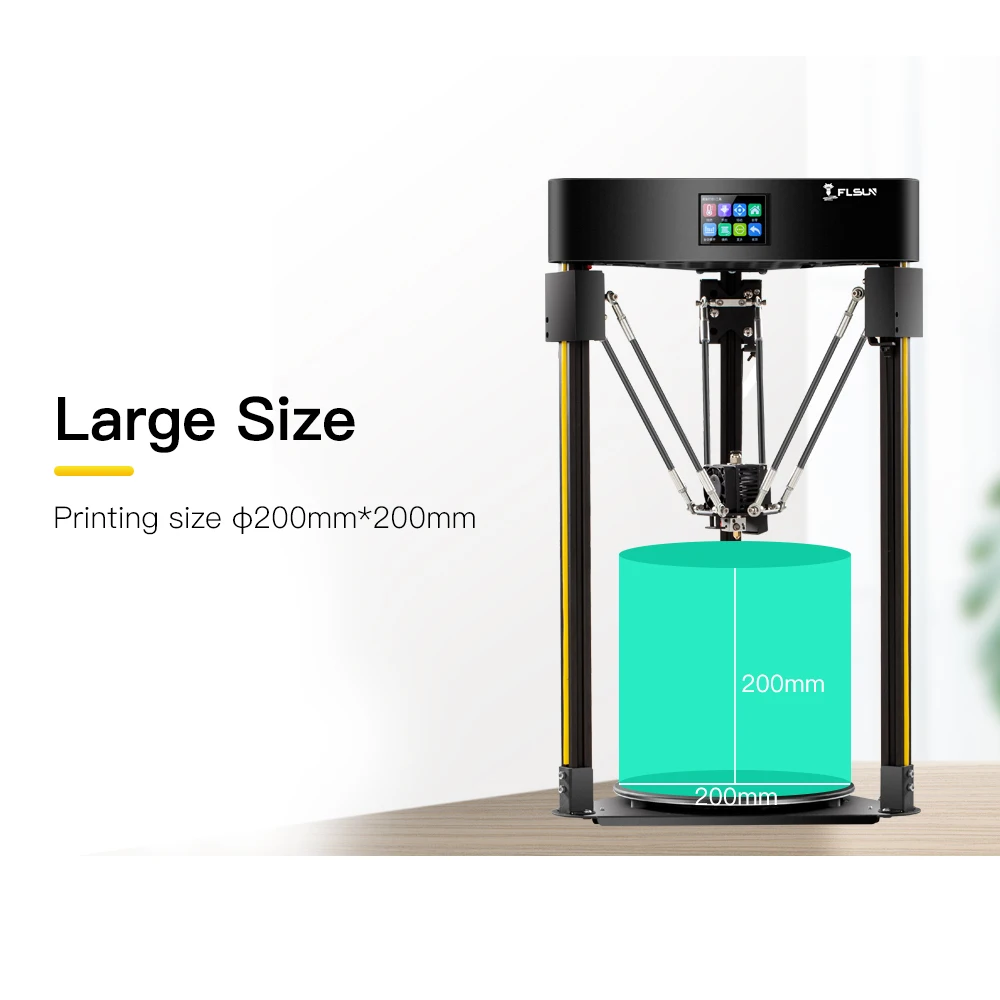 Flsun Q5 Delta 3D принтер авто датчик уровня предварительная сборка TFT 32 бита коссель