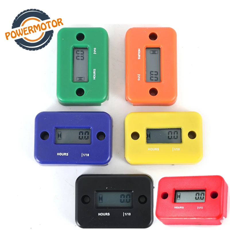

Universal Inductive Digital Hour Meter Waterproof Engine Gauge Hour Meter LCD Display for Bike Motorcycle ATV Boat Off Road Moto