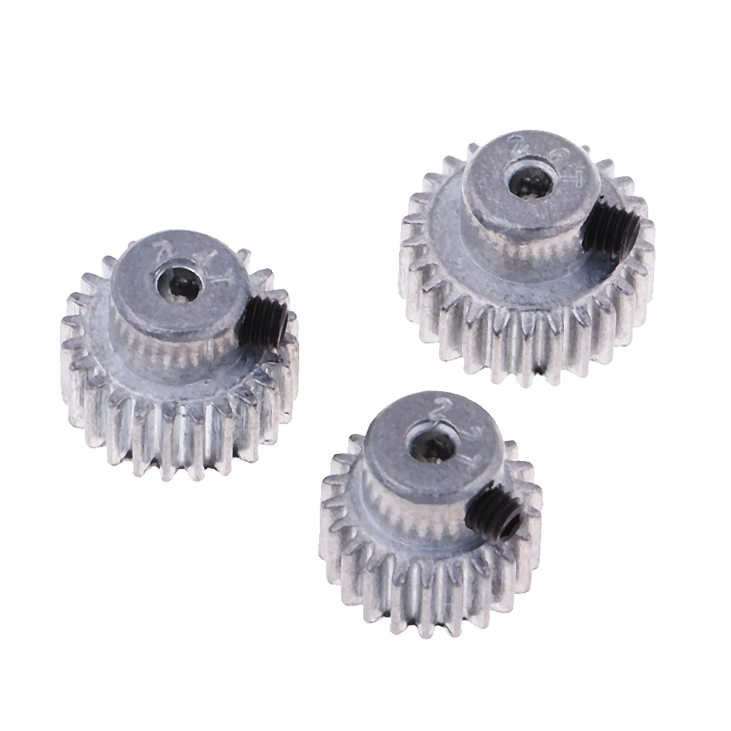 Silver Metal Motor Pinion Gear 22T 24T 26T for Feiyue RC 4WD Buggy Mini Cars