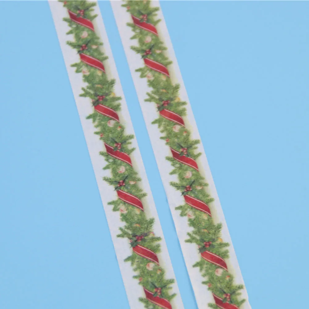 

1 Pcs Adhesive Tape Christmas Pattern Print Scrap Booking Diy Craft Sticky Deco Masking Japanese Washi Tape Pape