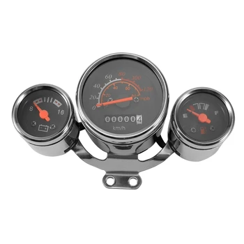

Motorcycle Instrument Digital Tachometer Speedometer Odometer Meter Gauge Kit Stainless steelhousing with internal backlight