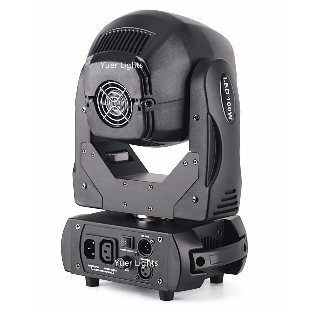 4Pcs Lights + 1Pc Flight Case LED 100W Spot Zoom Light DMX512 Moving Head Gobo Light DJ /Bar /Party /Show /Stage Light Disco KTV