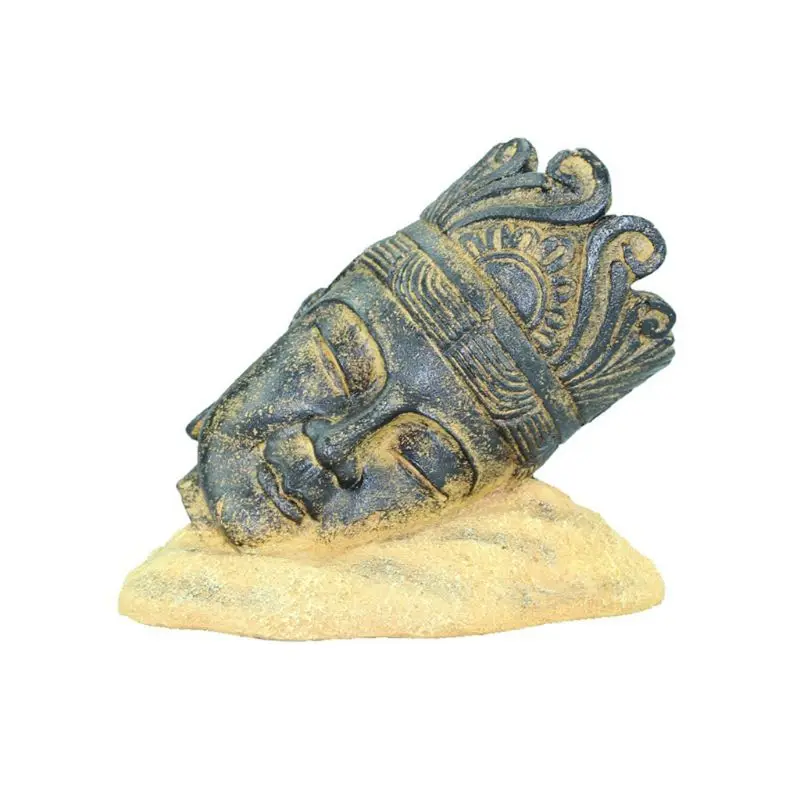 

Aquarium Decorations Head Sculpture Aquarium Decor Ornament Large Fish Tank