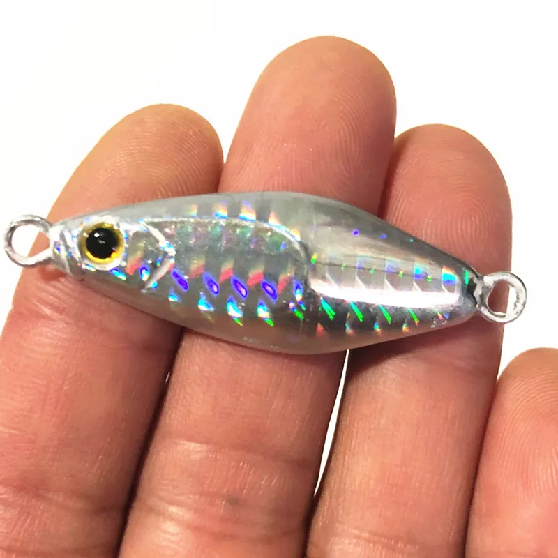 Silver Shake Down Dying Fishing Приманка, горечь, металлический джиг 5-20 г, бросок с берега, джигбейт, искусственные приманки, скумбрия, твердая приманка, 1 шт., распродажа - Цвет: Silver