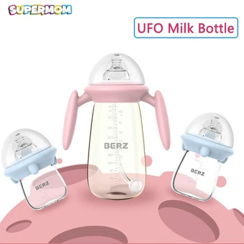 

Baby Milk Bottle Feeding Newborns Bottle Anti-Flatulence Adjustable Flowrate Wide-caliber Glass Infant Feeding Water Bottle