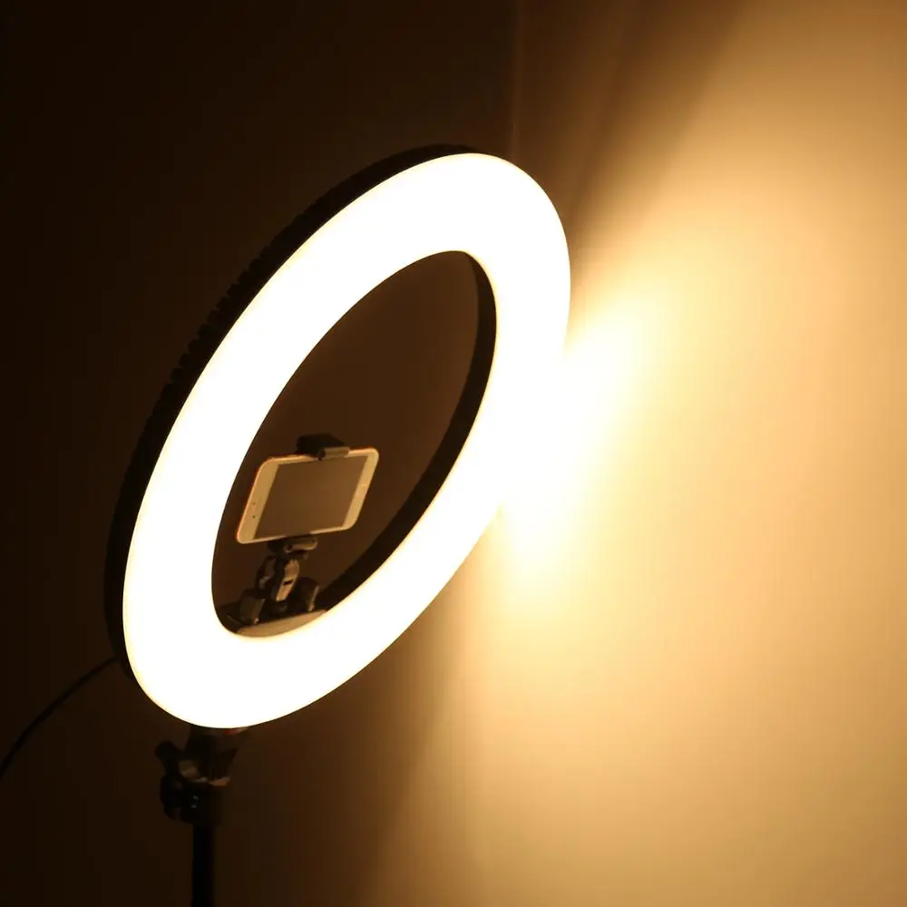 Anel de Luz para Estúdio Regulável com Tripé para Vídeo Fotográfico Iluminação Anel Maquiagem Fotografia Telefone Led - Image 5