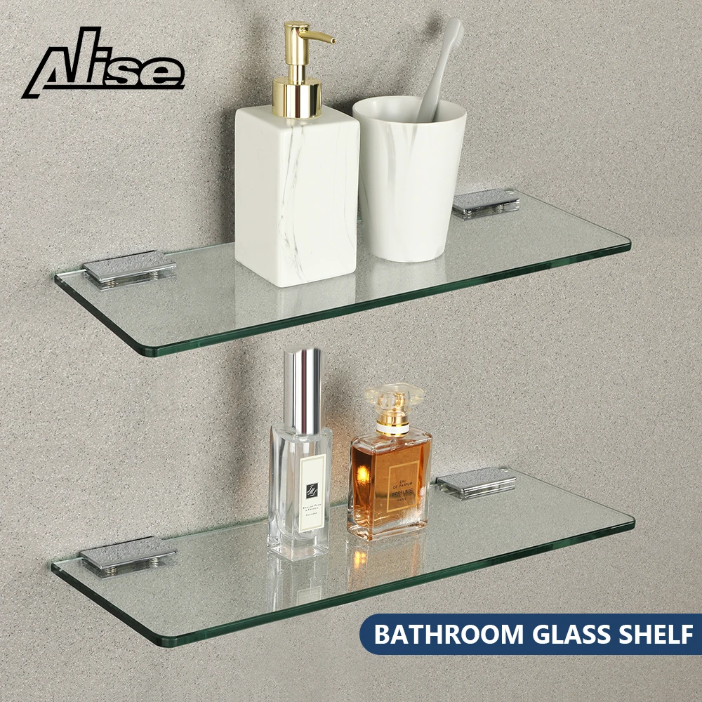 Bathroom Glass Shelf Brackets Rispa