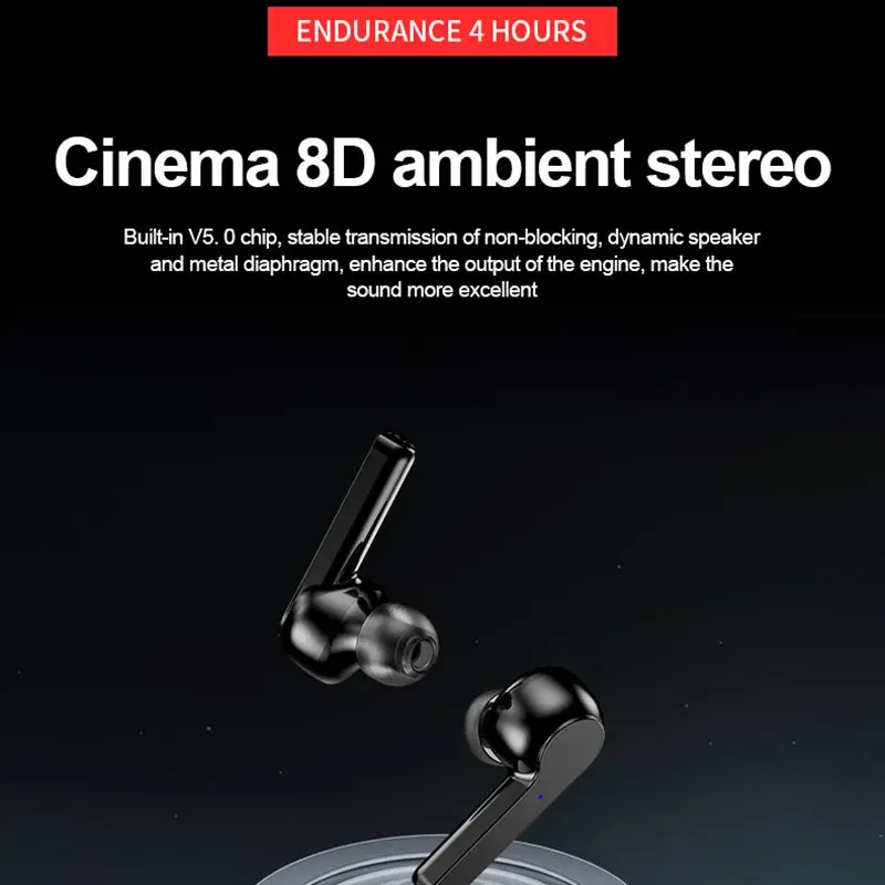 A12 TWS, беспроводные bluetooth 5,0 наушники, 8D, стерео, шумоподавление, игровая, Спортивная, водонепроницаемая гарнитура с микрофоном для Xiaomi huawei