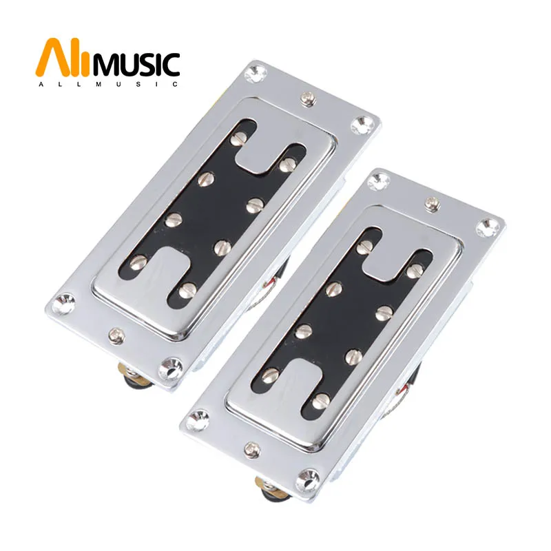 ALLMusic Mini style Two Line 8 Hole 4 струны электрогитары хамбакер Пикап хром