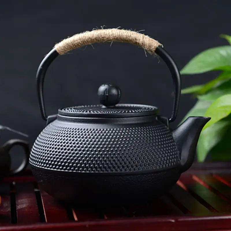 

HLZS-Southern Cast iron kettle old iron pot shells tea pots health boiler scale iron pot 800ml