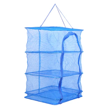 

Foldable 4 Layers Drying Fishing Net Rack Hanging Vegetable Fish Dishes Dryer PE Hanger Fish Fishing Net Fishing Accessories
