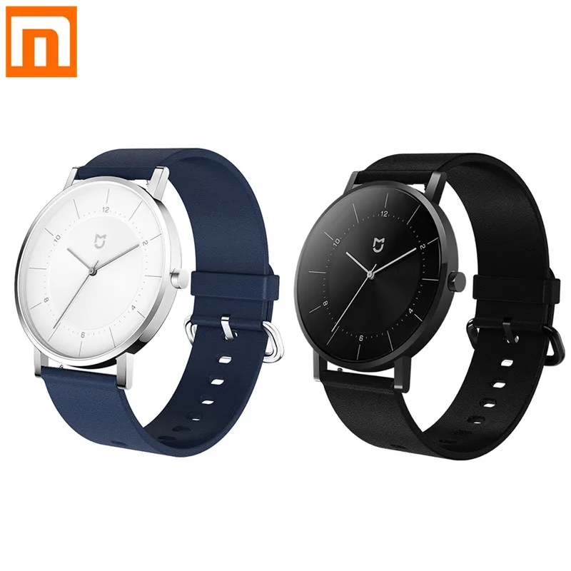 Xiaomi Mijia Quartz Watch Ultra-thin 40mm 3ATM Waterproof Leather Strap Stainless Steel Lens Fashio