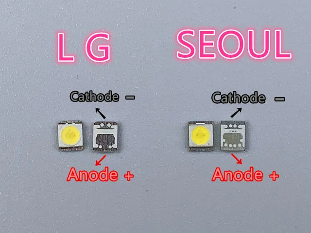 Retroiluminación LED para televisor LG Innotek, accesorio Original de 1W, 3V, 500, 1210, color blanco frío, 2835 unidades 4