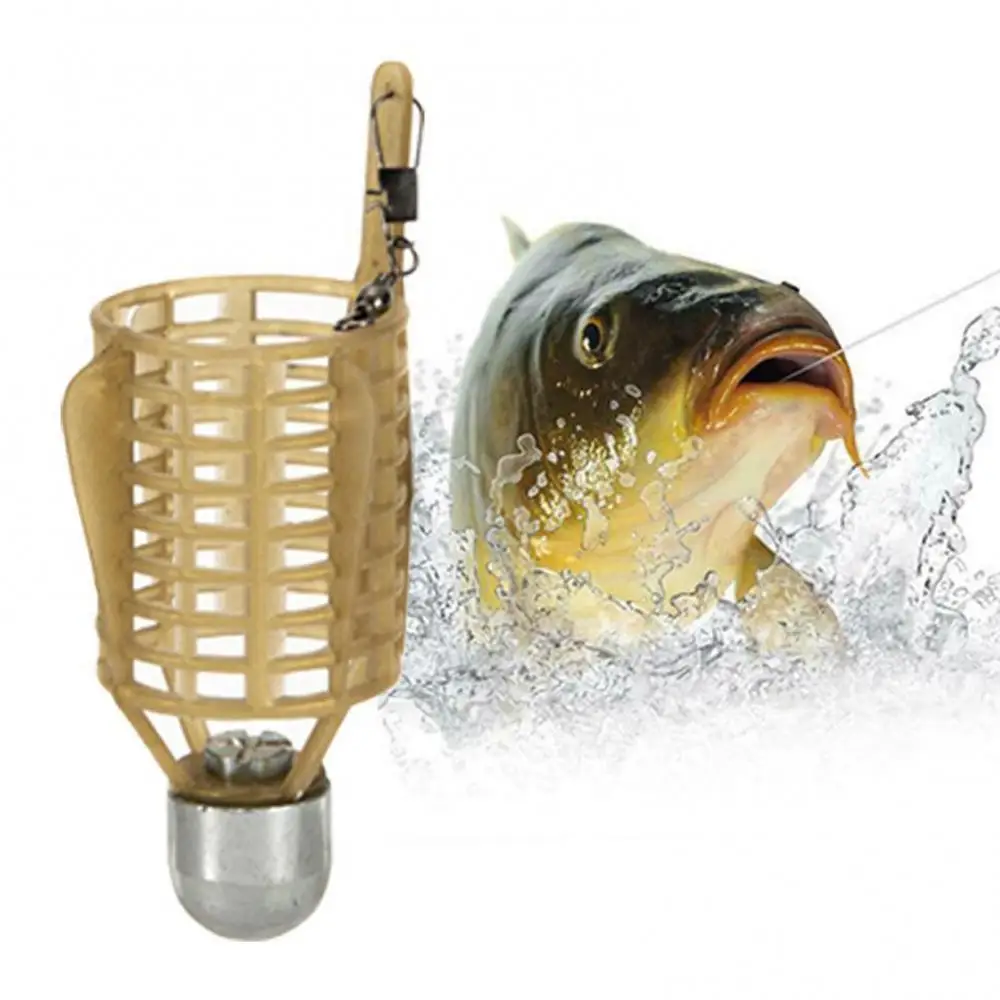 Fishing Feeder 20g/30g/40g/50g Carp Fishing Bait Feeder Lure Holder Trap Fishing Cage Basket