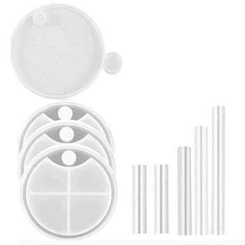 

Box Resin Molds, Multi-Layer Rotatable Jewelry Resin Casting Molds for Making Silicone Resin Organizer Box Mold