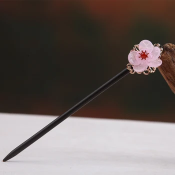 

Nation Wind Manual Antique Pearl Chai Headwear Disc Made Of Wood Zan Classical Step Shake Hairpin Ball Hair A Hanfu Accessories