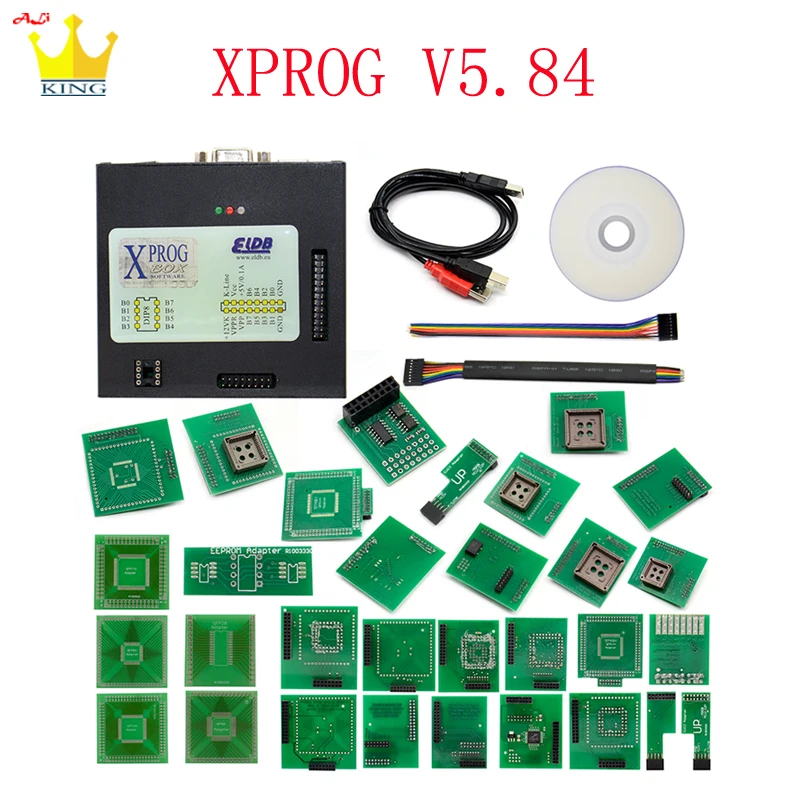 ПРОГРАММАТОР Xprog 5 84 ECU для тюнинга микросхем программатор X Prog M XProg Box 55 адаптер 22