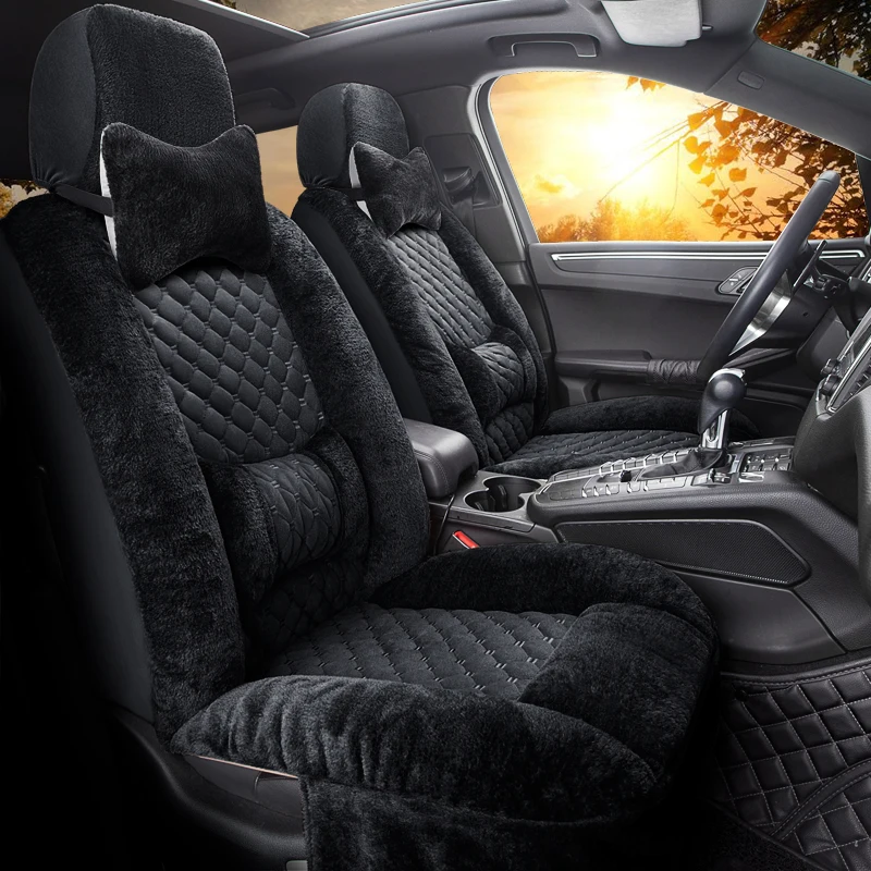 Winter Auto Full coverage Seats Covers Plush Car Seat Cover for BMW i3 1series 2series 3series 4series z4 6series bmw5series | Автомобили
