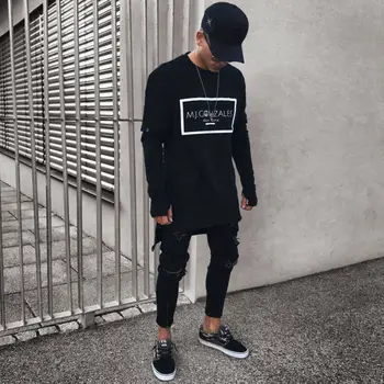 

Men's Ripped Jeans Super Skinny Slim Fit Denim Pants Destroyed Frayed Trousers