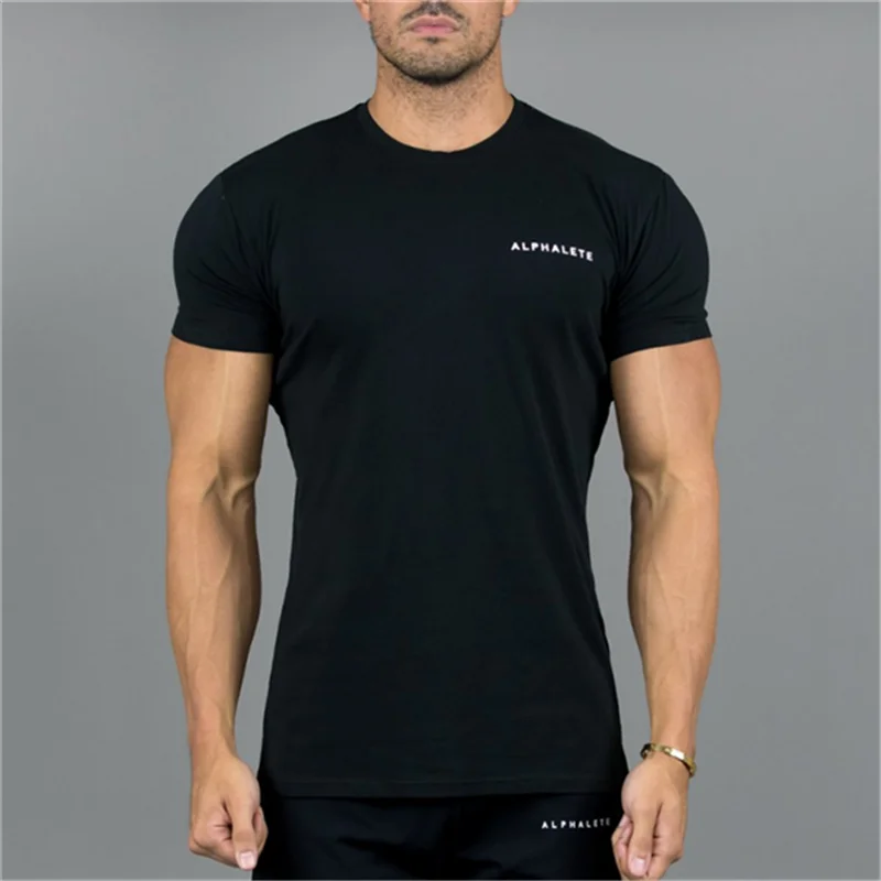 Новинка 2019 футболки ALPHALETE мужские с коротким рукавом хлопковые топы для