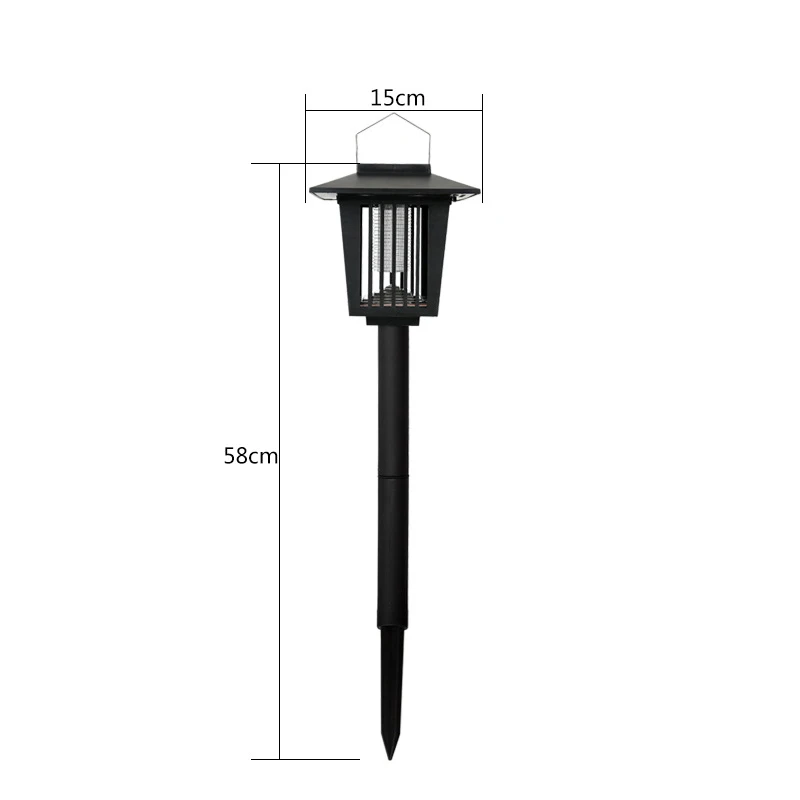 Outdoor Energy Saving Rechargeable Solar Powered Mosquito insect trap Killer LED Light Insecticidal Lamp
