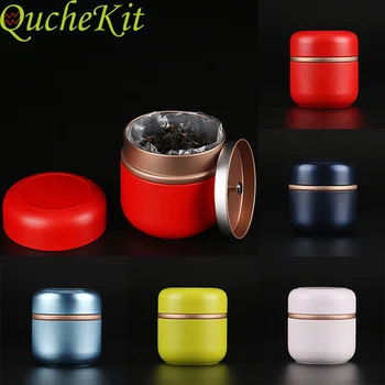 

Mini Sealed Tea Boxes Metal Storage Boxes Wedding Christmas Red Metal Candy Gift Boxes Coffee Tin Jars Boxes Red Tea Container
