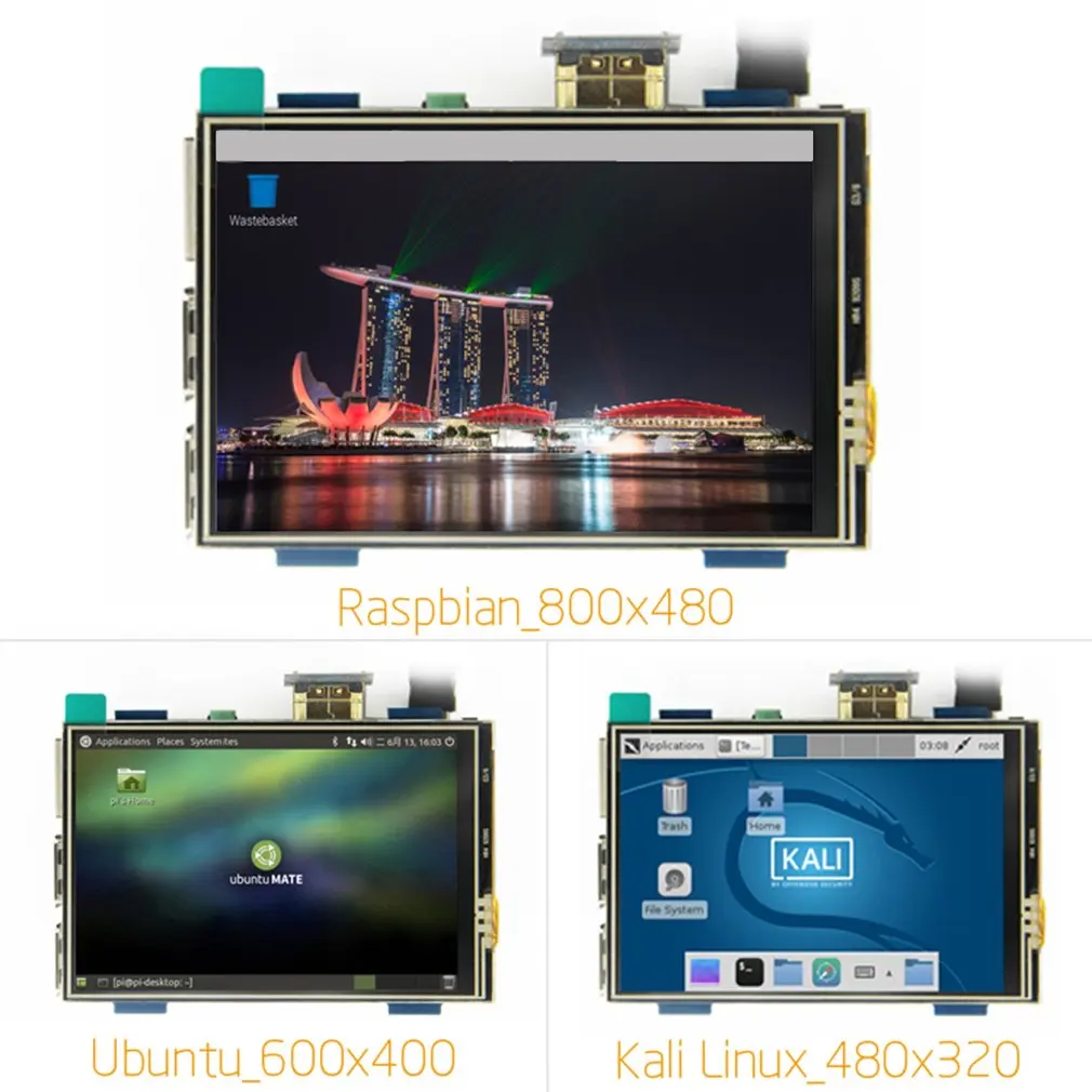 ЖК модуль 3 5 дюймовый Pi TFT резистивный сенсорный экран HDMI интерфейс для Raspberry