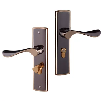 

HOME ENTRY SECURITY LONG BACKPLATE LEVER HANDLE DOOR LOCK SET EUROPEAN LOCK SETS