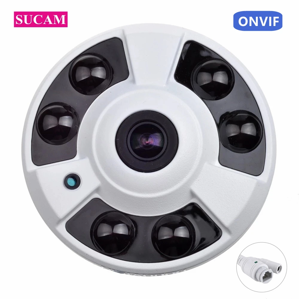 

360 Degree IP Fisheye Camera Indoor 2MP 5MP Wide Angle Security CCTV Infrared IP-Cameras 20M IR Motion Detection XMEye APP
