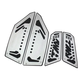 

Motorcycle Silver Foot Pedals Footboards Foot Footrest Footpeg Front Rear Covers Fits for Yamaha TMAX T-max 530 2012-2015