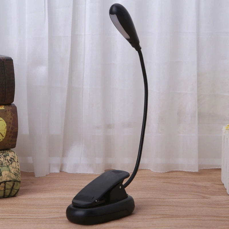 Flexible Arm Dimmable 7 LED USB Table Lamp Clip-on Bed Reading Table Light