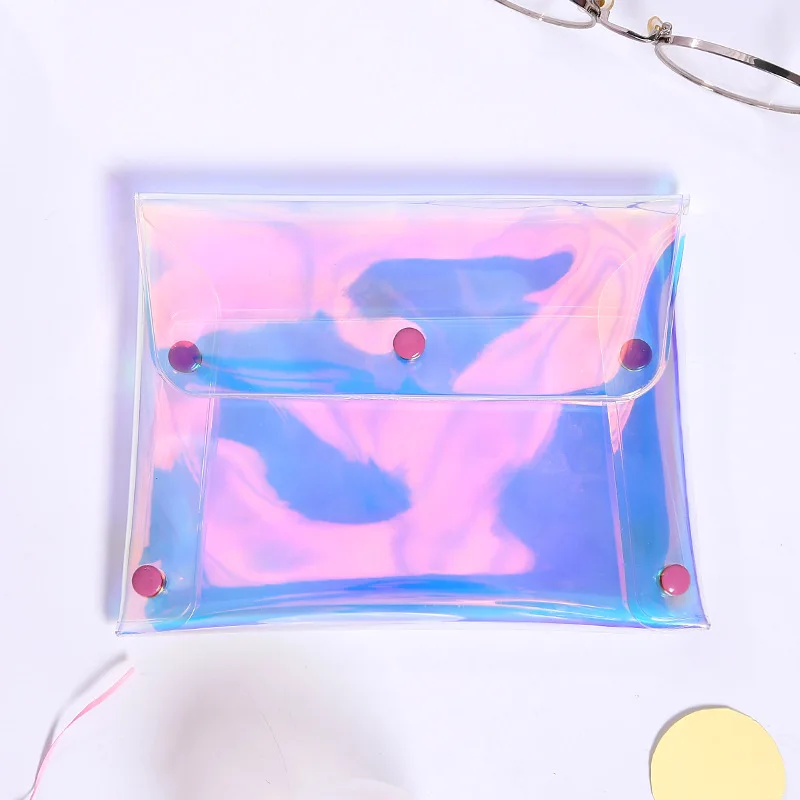 AngelHere Store, 1 шт./лот, цветной чехол-карандаш Ins, голубой, яркий, милый, для девочек, чехол-карандаш, канцелярские принадлежности для офиса, школы - Цвет: 3