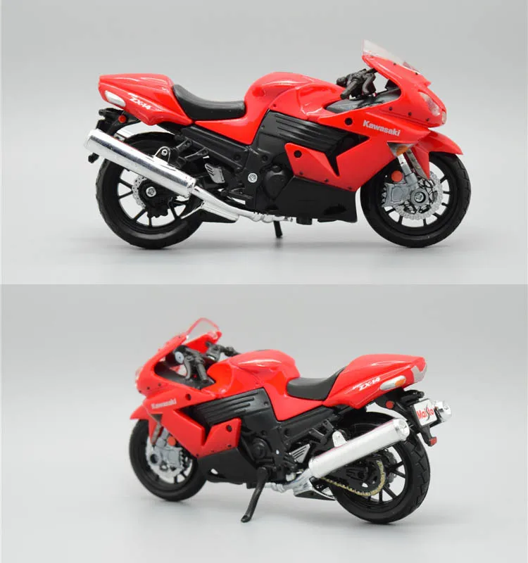 1:18 Kawasaki Moto Toy вся модель с базой Maisto литой автомобиль модель ниндзя ZX KLX Металлический Игрушечный Автомобиль H2R вулкан игрушки для детей