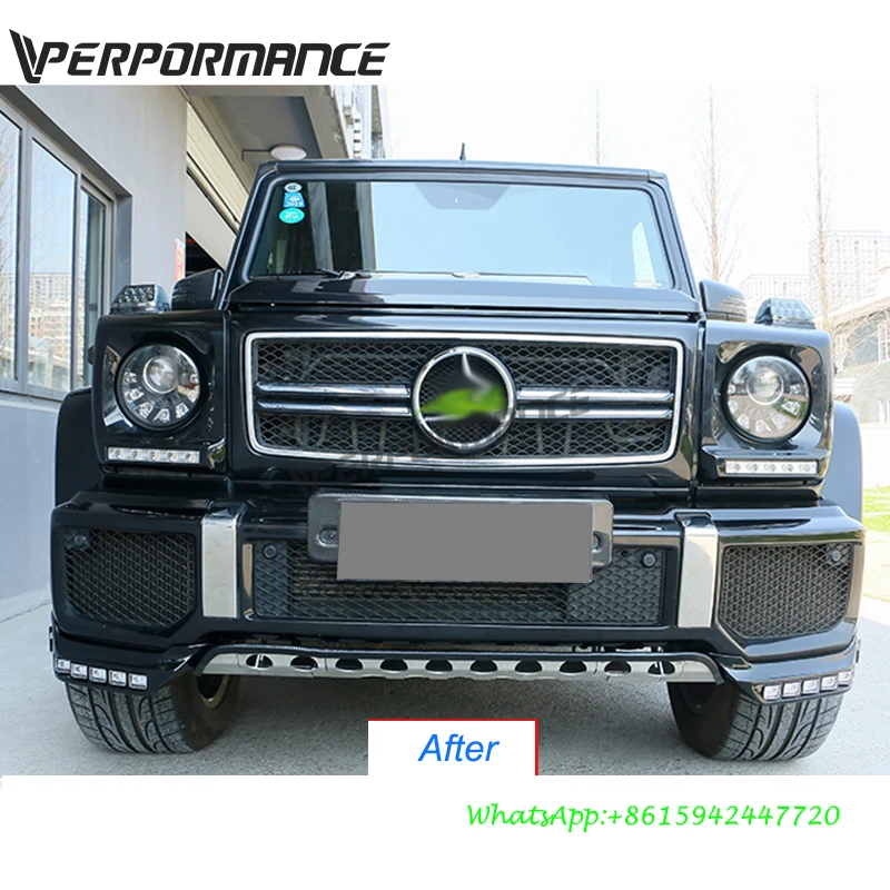 W463 передняя губа g63 g65 передний сплиттер с эмблемой B ABS Материал Карбон g63 передняя губа~ год
